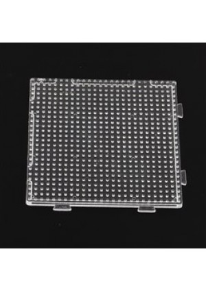 Plaque Carrée (Pegboard) Transparente De 7.5 cm Pour Perles De Taille Mini 2.6mm à Fusionner